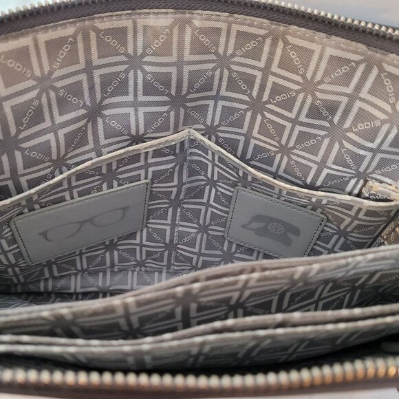 Lodis Downtown Dalia LAcXb CMT Italian Leather RFID Crossbody Bag - Picture 9 of 13